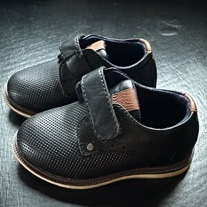 Nordstrom Black Kids Dress Shoes with Velcro